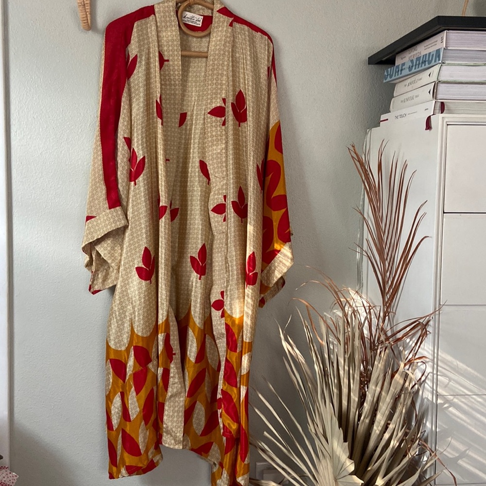Kantha Bae Silk Kimono - One size fits all NEW